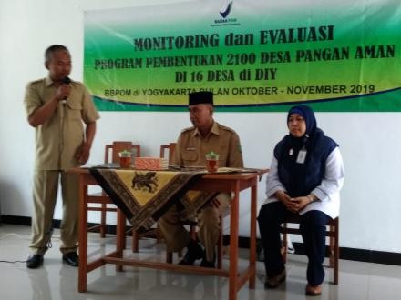 MONITORING DAN EVALUASI PROGRAM PEMBENTUKAN 2100 DESA PANGAN AMAN DI 16 DESA DI DIY